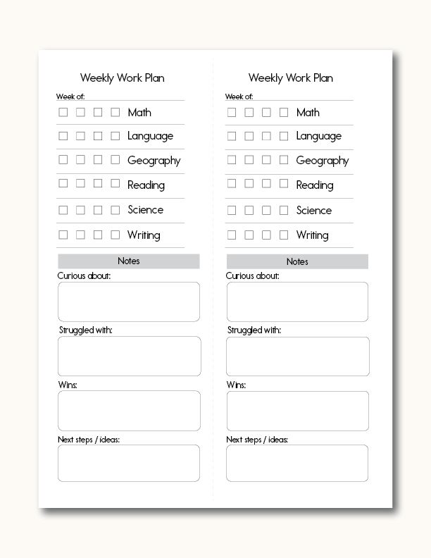 A Step to More Steps weekly planner page on a wooden table